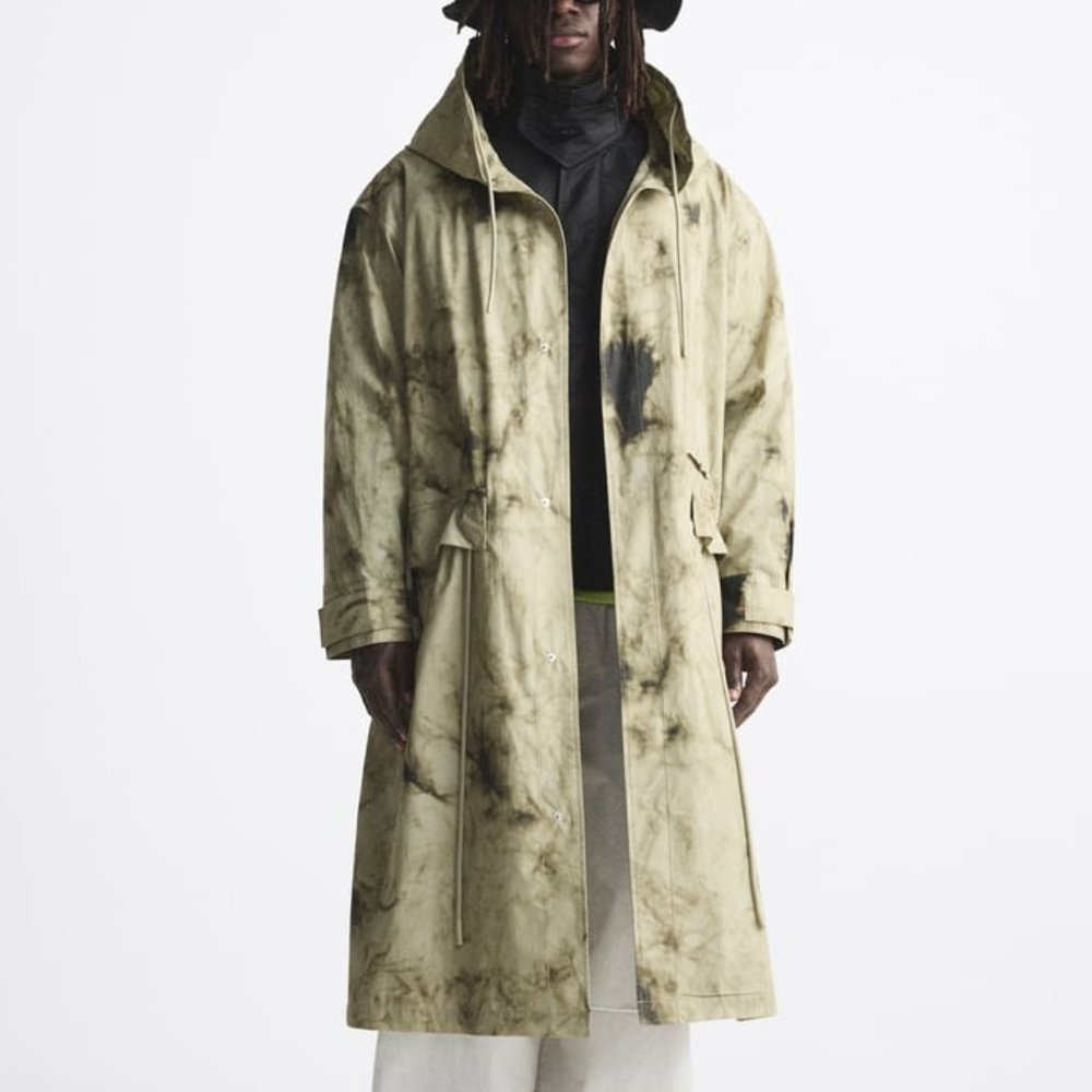 Zara Tie Dye Print Parka